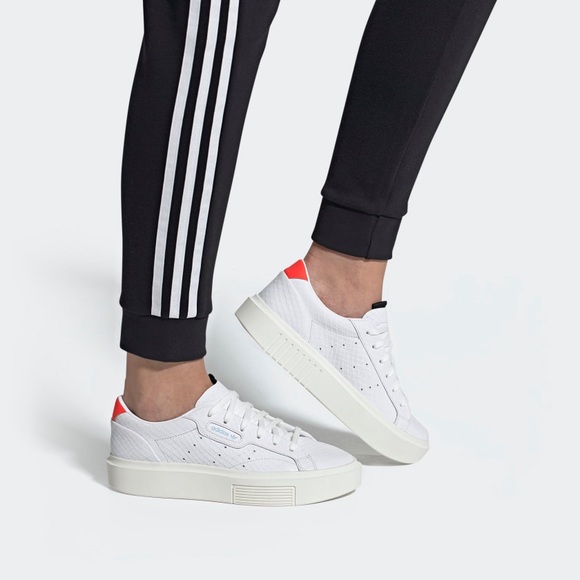 adidas sleek super shoes cloud white